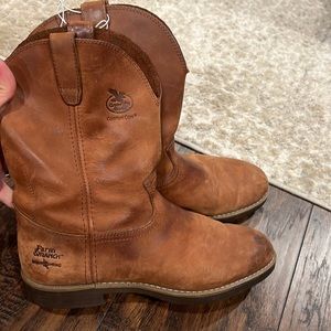 georgia ranch wellington chestnut prairie boots size 10.5 farm and ranch in GUC